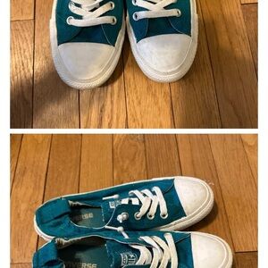 Converse Kids' Teal Canvas Sneakers